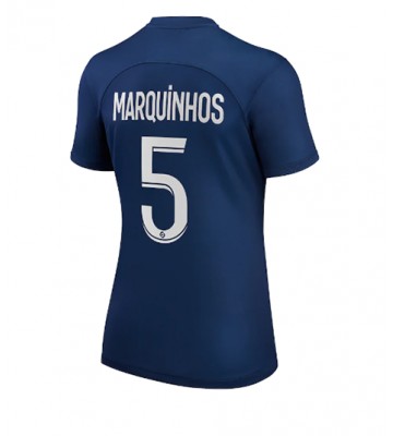 Paris Saint-Germain Marquinhos #5 Hjemmedrakt Kvinner 2022-23 Kortermet